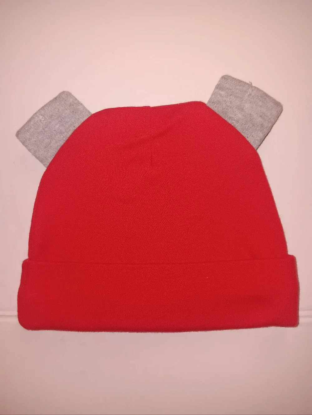 TORONTO RAPTORS NEW BORN GREY FOLDED EARS BEANIE HAT